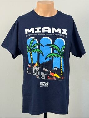 Oracle Red Bull Racing Miami Graphic Tee - Navy